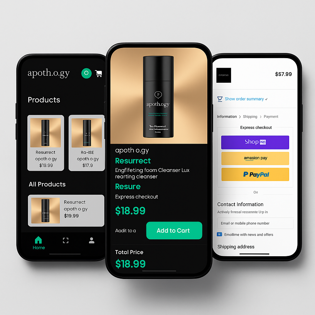 Apoyhogy e-commerce app UI